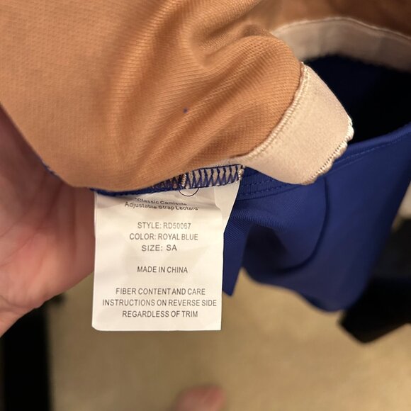 Revolution Royal Blue Leotard AS NWT - Picture 2 of 2